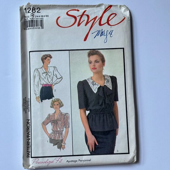 Style Pattern 1282 pullover blouses - Picture 1 of 2
